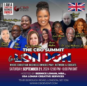 CHRISTIAN BUSINESS OWNER (CBO) USA GOES TO LONDON SEPTEMBER 21, 2024