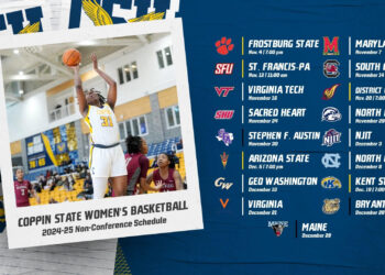 Coppin State Athletics ICYMI Sept 16 -Sept 22 – Women’s Basketball to Face Defending National Champions as 2024-25 Schedule is Unveiled; CSU Athletics, Influencer, Launch Coppin State Eagle Xchange; Earn Your Points on the Insider App!