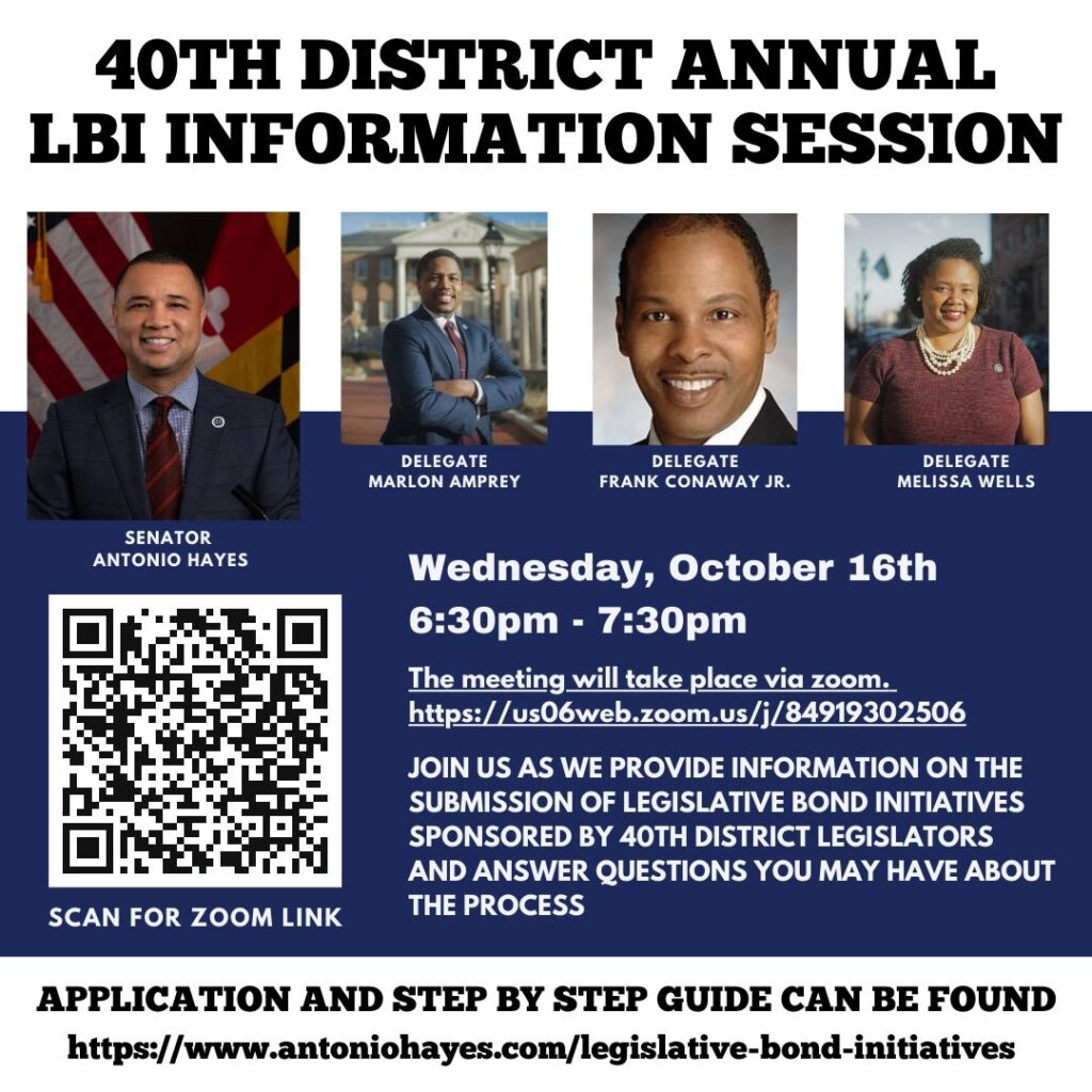 Senator Antonio Hayes: Join Us Next Week For The 40th District LBI Info Session