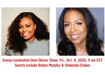 Shelonda Stokes, Robyn Murphy to appear on Emmy-nominated Doni Glover Show, Oct. 4th (9am EST)