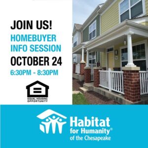 Habitat for Humanity of the Chesapeake: Oct. 24th