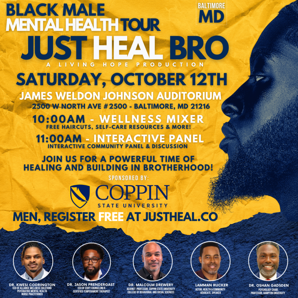 NATIONAL BLACK MALE MENTAL HEALTH TOUR HEADS TO BALTIMORE