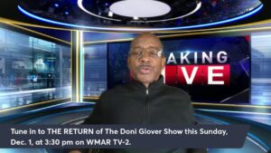 Emmy-nominated Doni Glover Show: DG on TV, THIS Sunday at 3:30 pm WMAR TV 2 Emmy-nominated Doni Glover Show: DG on TV, THIS Sunday at 3:30 pm WMAR TV 2
