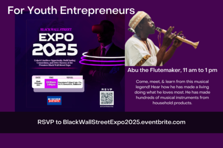 FOR YOUTH ENTREPRENEURS: Abu the Flutemaker at Black Wall Street EXPO 2025