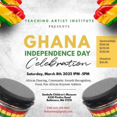 Ghana Independence Day Celebration, March 8th