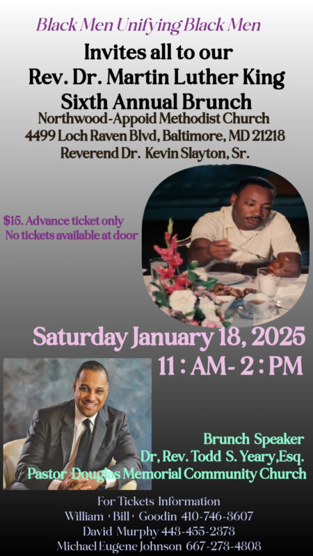 Black Men Unifying Black Men present 6th Annual MLK Brunch