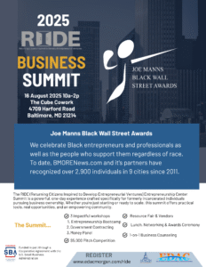 RIDE Entrepreneurship Center Summit | Empowering Second Chances Through Business