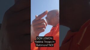 @TheDonLemonShow in Baltimore. Federal troops here? No, sir! #bmorenews #donlemon #newbaltimore