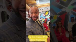 Mr. Wayne Frazier presents Joe Manns BWS Award to Dr. Tim Frazier