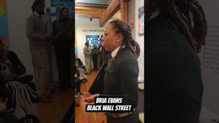 Bria Evans makes her community proud! #bmorenews #blackwallstreets