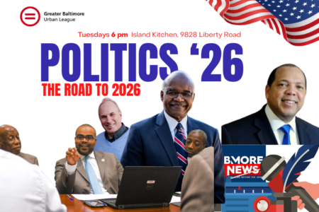 BMORENews and Greater Baltimore Urban League Launch Politics 26 Series TONITE at 9828 Liberty Rd.