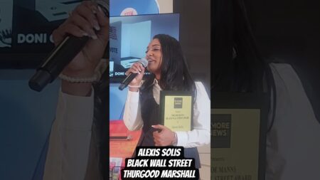 Alexis Solis recognized at Black Wall Street THURGOOD MARSHALL #bmorenews #blackwallstreet