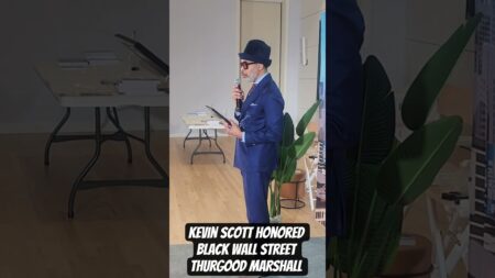 Kevin Scott honored at Black Wall Street THURGOOD MARSHALL