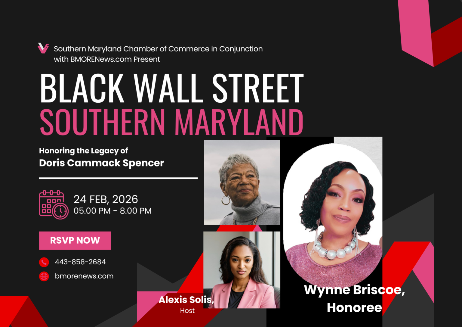 Wynne Briscoe Among Inaugural Black Wall Street SOUTHERN MARYLAND Honorees