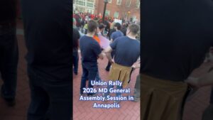 BMORENews in Annapolis covering 2026 ND General Assembly Session and came across Union Rally #mdgov