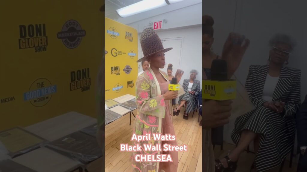 Surprise guest media legend April Watts came to New York and attended Black Wall Street CHELSEA