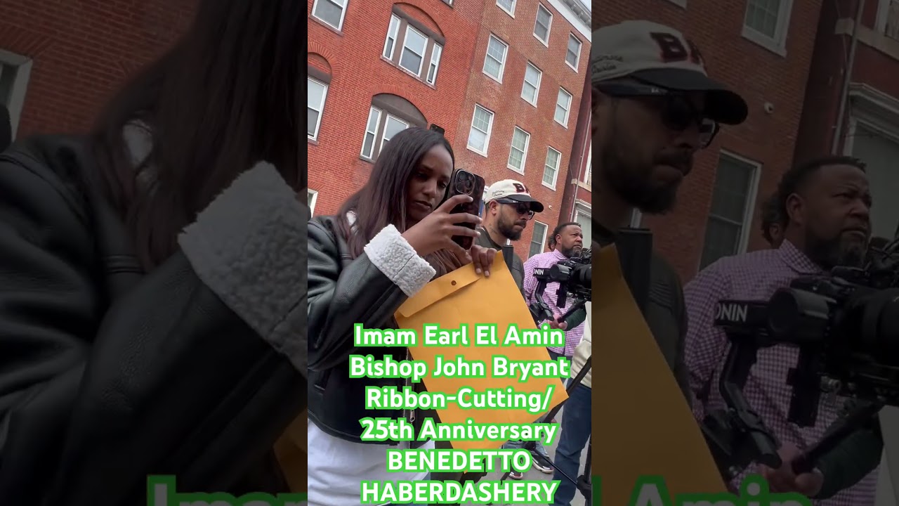 Imam and Bishop bless new location of Benedetto Haberdashery at 119 W Mulberry Street in Baltimore