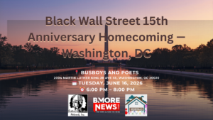Back Where It All Began: Joe Manns Black Wall Street Returns to DC for 15th Anniversary Homecoming