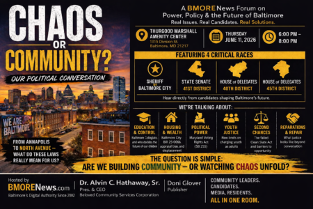 CHAOS OR COMMUNITY? Our Political Conversation at the Thurgood Marshall Amenity Center