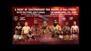 Professional Boxing Returns to Downtown Baltimore April 25 at Hilton Inner Harbor