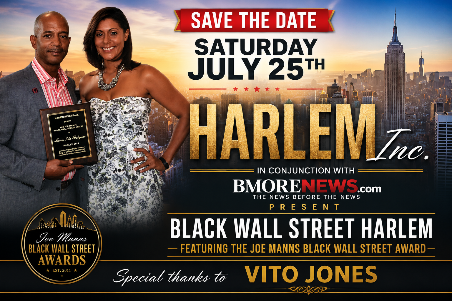Save the Date: Black Wall Street Harlem Returns July 25