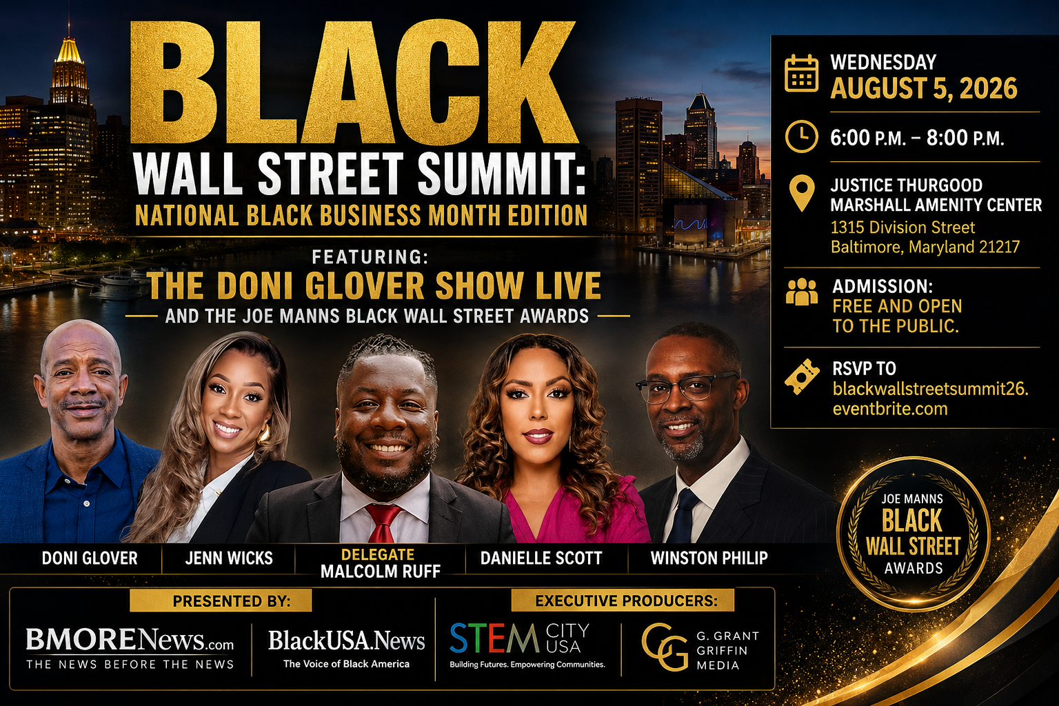 Black Wall Street Summit Returns to Baltimore for National Black Business Month Black Wall Street Summit Returns to Baltimore for National Black Business Month