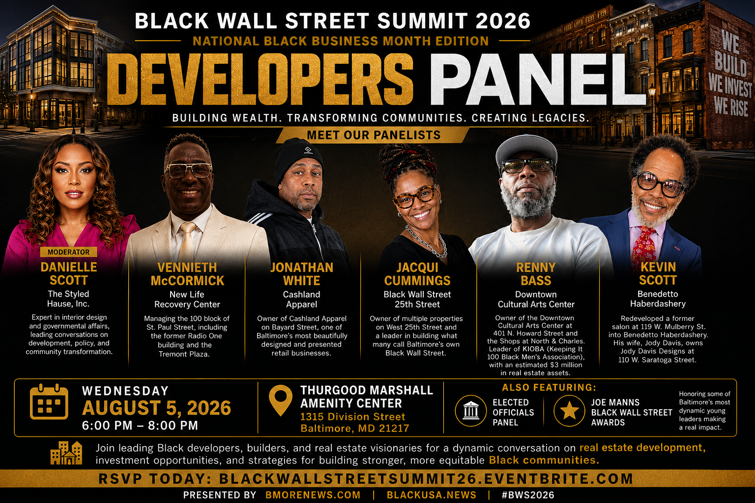 bmorenews.com - Staff Reporter - Why Baltimore's Developers Panel Matters at the Black Wall Street Summit Aug. 5th