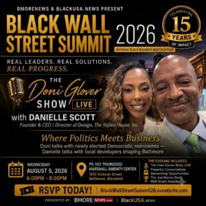 The Doni Glover Show LIVE Returns to the Black Wall Street Summit, Bringing Together Business, Politics, and Community