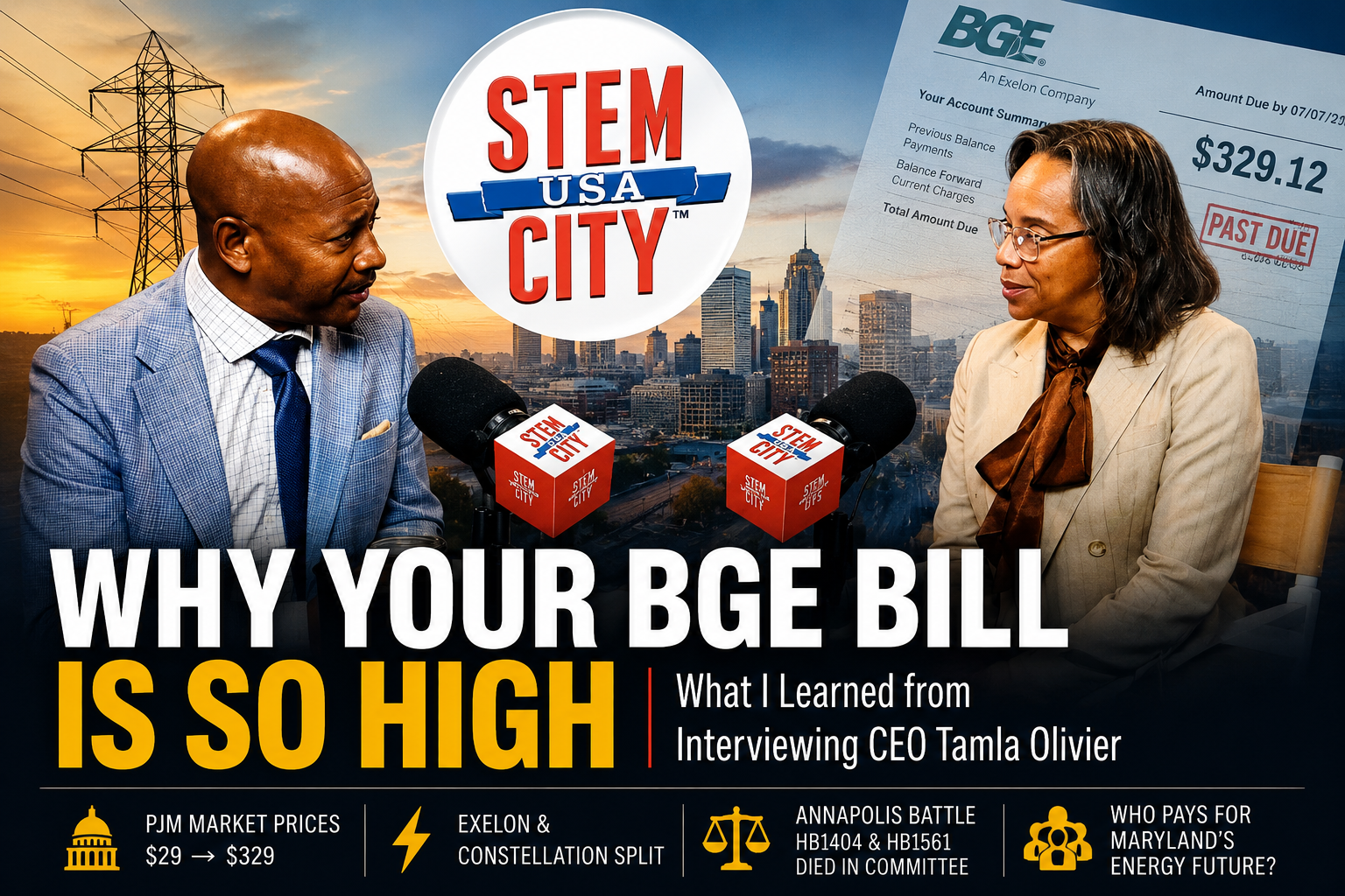 Why Are Maryland Electric Bills So High? What I Learned from Interviewing BGE CEO Tamla Olivier Why Are Maryland Electric Bills So High? What I Learned from Interviewing BGE CEO Tamla Olivier