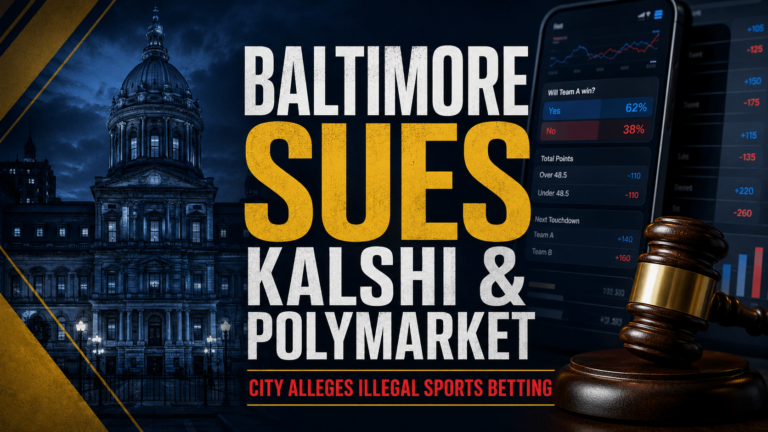 Mayor Brandon M. Scott and the City of Baltimore File Consumer Protection Actions Against Kalshi and Polymarket Over Illegal Sports Betting and Prediction Market Gambling